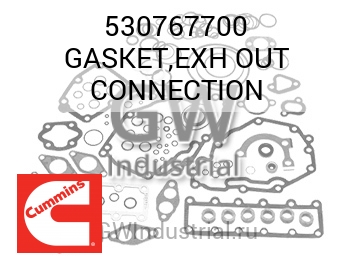 GASKET,EXH OUT CONNECTION — 530767700