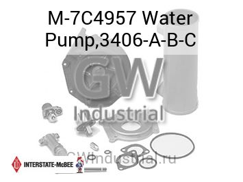 Water Pump,3406-A-B-C — M-7C4957
