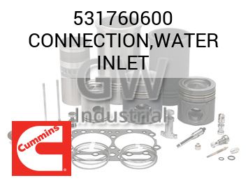 CONNECTION,WATER INLET — 531760600