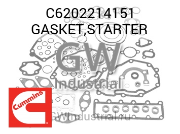 GASKET,STARTER — C6202214151