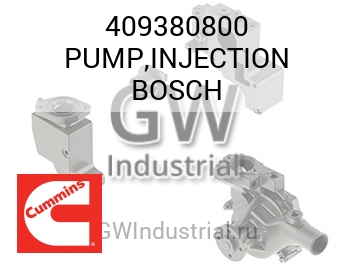 PUMP,INJECTION BOSCH — 409380800