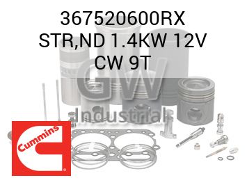 STR,ND 1.4KW 12V CW 9T — 367520600RX