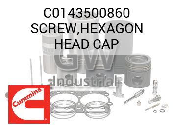 SCREW,HEXAGON HEAD CAP — C0143500860