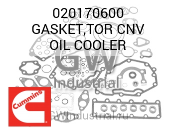 GASKET,TOR CNV OIL COOLER — 020170600