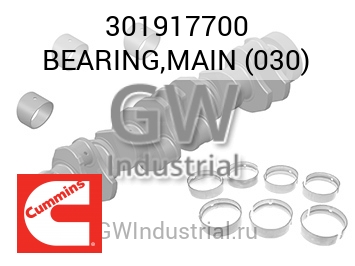 BEARING,MAIN (030) — 301917700