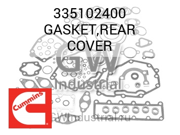 GASKET,REAR COVER — 335102400