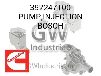 PUMP,INJECTION BOSCH — 392247100