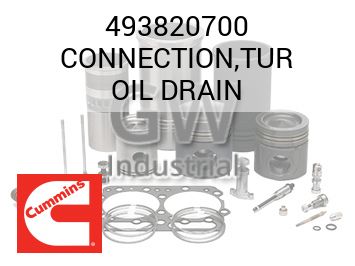 CONNECTION,TUR OIL DRAIN — 493820700