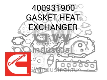 GASKET,HEAT EXCHANGER — 400931900