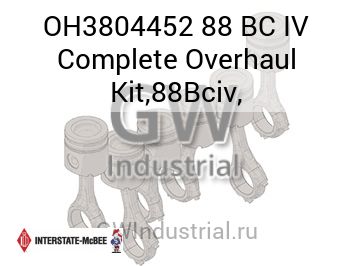 Complete Overhaul Kit,88Bciv, — OH3804452 88 BC IV