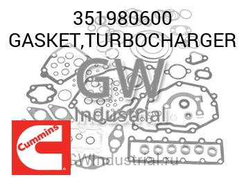 GASKET,TURBOCHARGER — 351980600