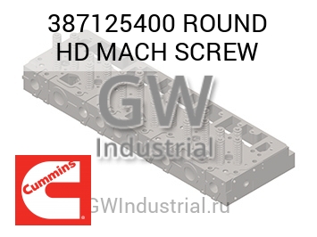 ROUND HD MACH SCREW — 387125400