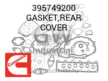 GASKET,REAR COVER — 395749200