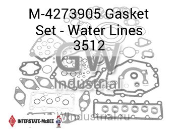 Gasket Set - Water Lines 3512 — M-4273905