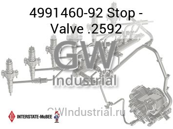 Stop - Valve .2592 — 4991460-92