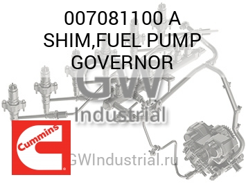 SHIM,FUEL PUMP GOVERNOR — 007081100 A