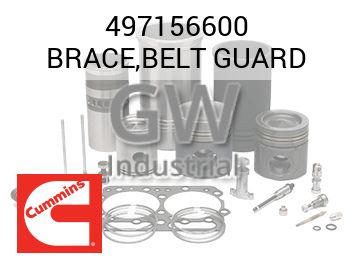 BRACE,BELT GUARD — 497156600