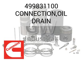 CONNECTION,OIL DRAIN — 499831100