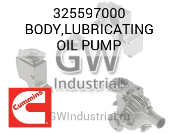 BODY,LUBRICATING OIL PUMP — 325597000