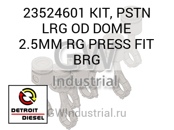 КОМПЛЕКТ ПОРШНЯ (ПОДШИПНИК (ТРЕНИЯ)) PSTN LRG D 2.5MM RG  FIT