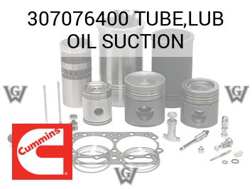 TUBE,LUB OIL SUCTION — 307076400