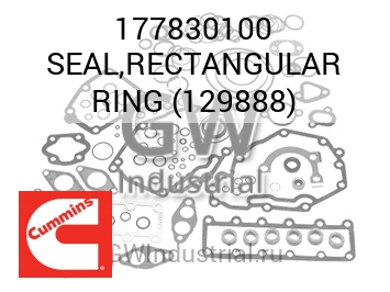 SEAL,RECTANGULAR RING (129888) — 177830100