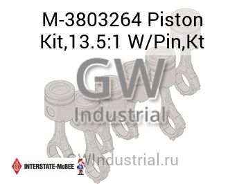 Piston Kit,13.5:1 W/Pin,Kt — M-3803264
