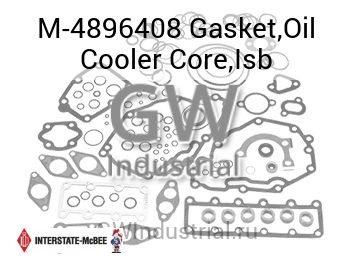 Gasket,Oil Cooler Core,Isb — M-4896408