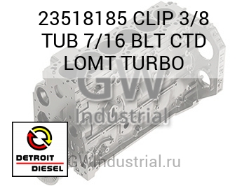 CLIP 3/8 TUB 7/16 BLT CTD LOMT TURBO — 23518185