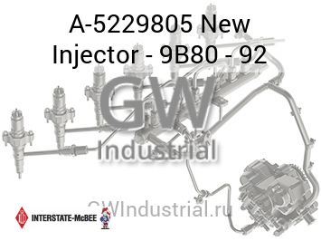 New Injector - 9B80 - 92 — A-5229805