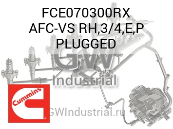 AFC-VS RH,3/4,E,P PLUGGED — FCE070300RX