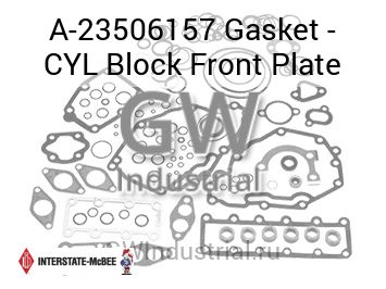 Gasket - CYL Block Front Plate — A-23506157