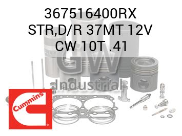STR,D/R 37MT 12V CW 10T .41 — 367516400RX