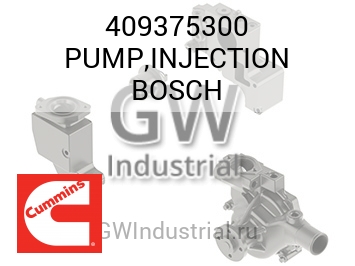 PUMP,INJECTION BOSCH — 409375300