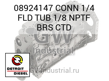 CONN 1/4 FLD TUB 1/8 NPTF BRS CTD — 08924147