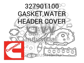 GASKET,WATER HEADER COVER — 327901100