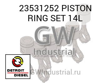 PISTON RING SET 14L — 23531252