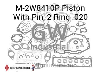 Piston With Pin, 2 Ring .020 — M-2W8410P
