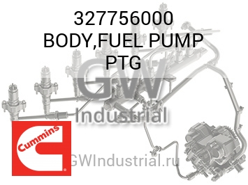 BODY,FUEL PUMP PTG — 327756000