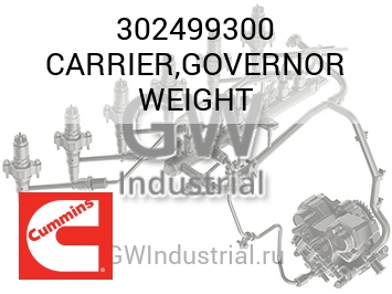 CARRIER,GOVERNOR WEIGHT — 302499300