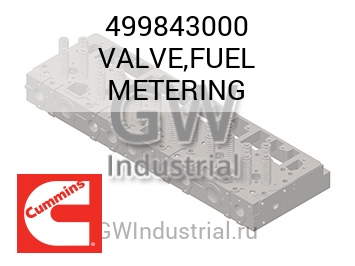 VALVE,FUEL METERING — 499843000