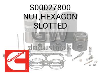 NUT,HEXAGON SLOTTED — S00027800