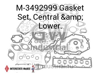 Gasket Set, Central & Lower. — M-3492999