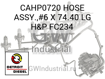 ШЛАНГ (БОЛ.) ASSY. #6 X 74.40 H&P FC234