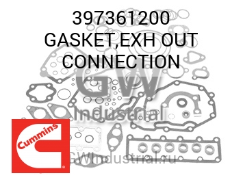GASKET,EXH OUT CONNECTION — 397361200