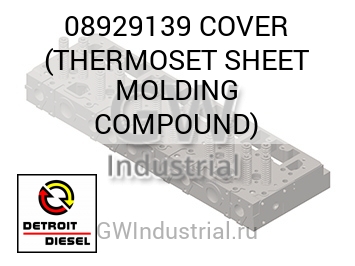 COVER (THERMOSET SHEET MOLDING COMPOUND) — 08929139