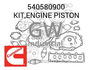 KIT,ENGINE PISTON — 540580900