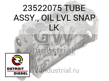 TUBE ASSY., OIL LVL SNAP LK — 23522075