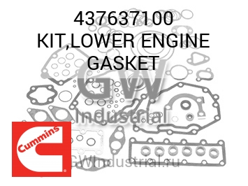 KIT,LOWER ENGINE GASKET — 437637100