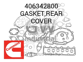 GASKET,REAR COVER — 406342800